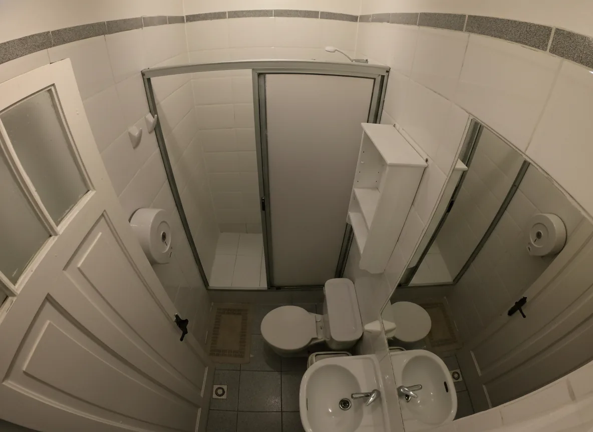 Baño privado de la Habitación Matrimonial, Escarabajo Hostel